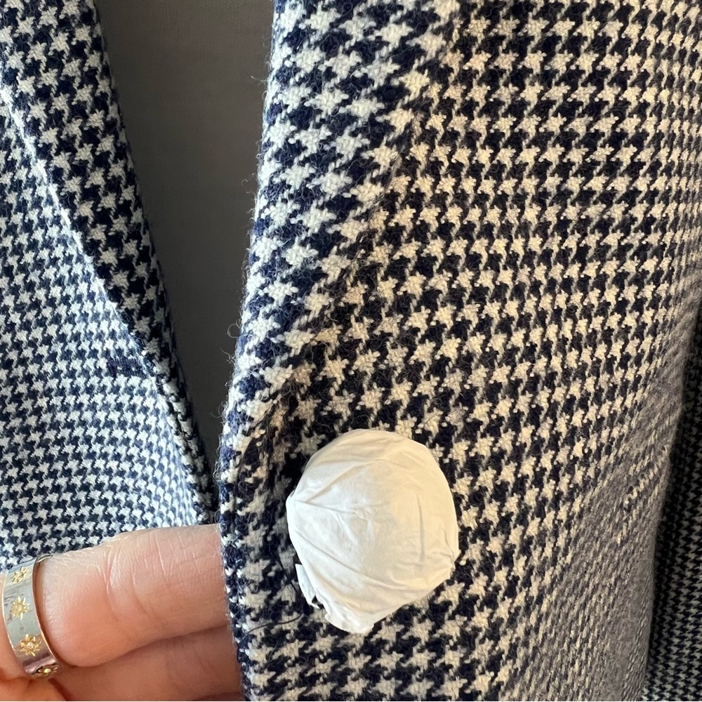 NWT J.Crew Blue and White Campbell Blazer - Picture 6 of 11